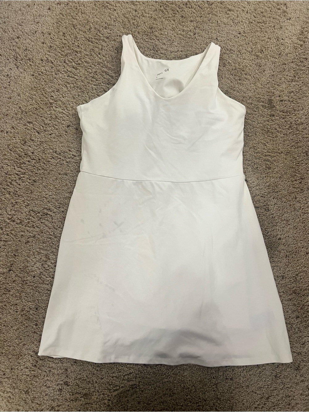 Gap Fit Classic White Tank A-Line Dress